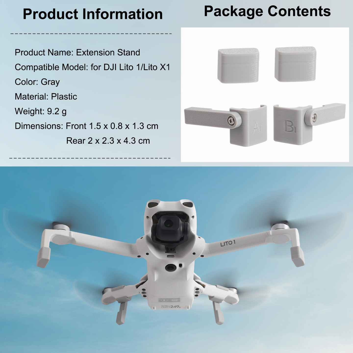 Удлинитель шасси для дрона DJI – обзор и цена Drone Landing Gear